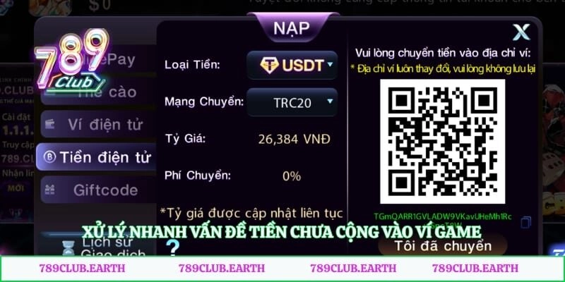 Xử lý nhanh vấn đề tiền chưa cộng vào ví game